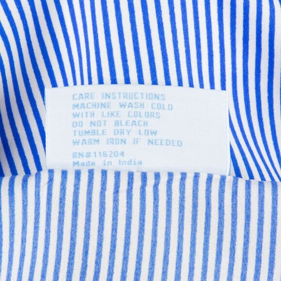 Skyline Collection Women's Long Sleeve Henley Blouse in Striped Floral, 2XL - Picture 6 of 6